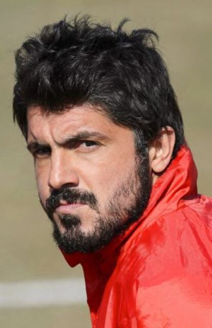 Gattuso, en febrero de 2013 con el Sion.