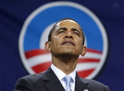 Barack Obama, durante un mitin el pasado jueves en Bristow, Virginia.