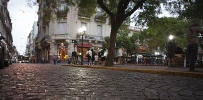 Calle del barrio de San Telmo de Buenos Aires.