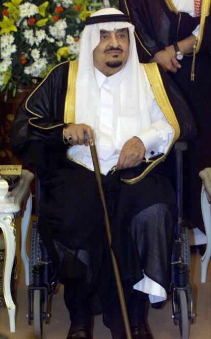El rey Fahd durante una visita a Líbano en el año 2000.