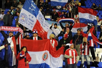 La afición de Paraguay, en las semifinales.