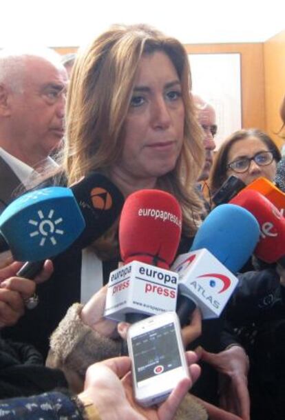 Susana Díaz, este viernes.