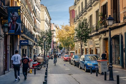 Una calle del barrio madrileño de Malasaña.