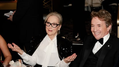 Meryl Streep and Martin Short at the last edition of the Golden Globes.