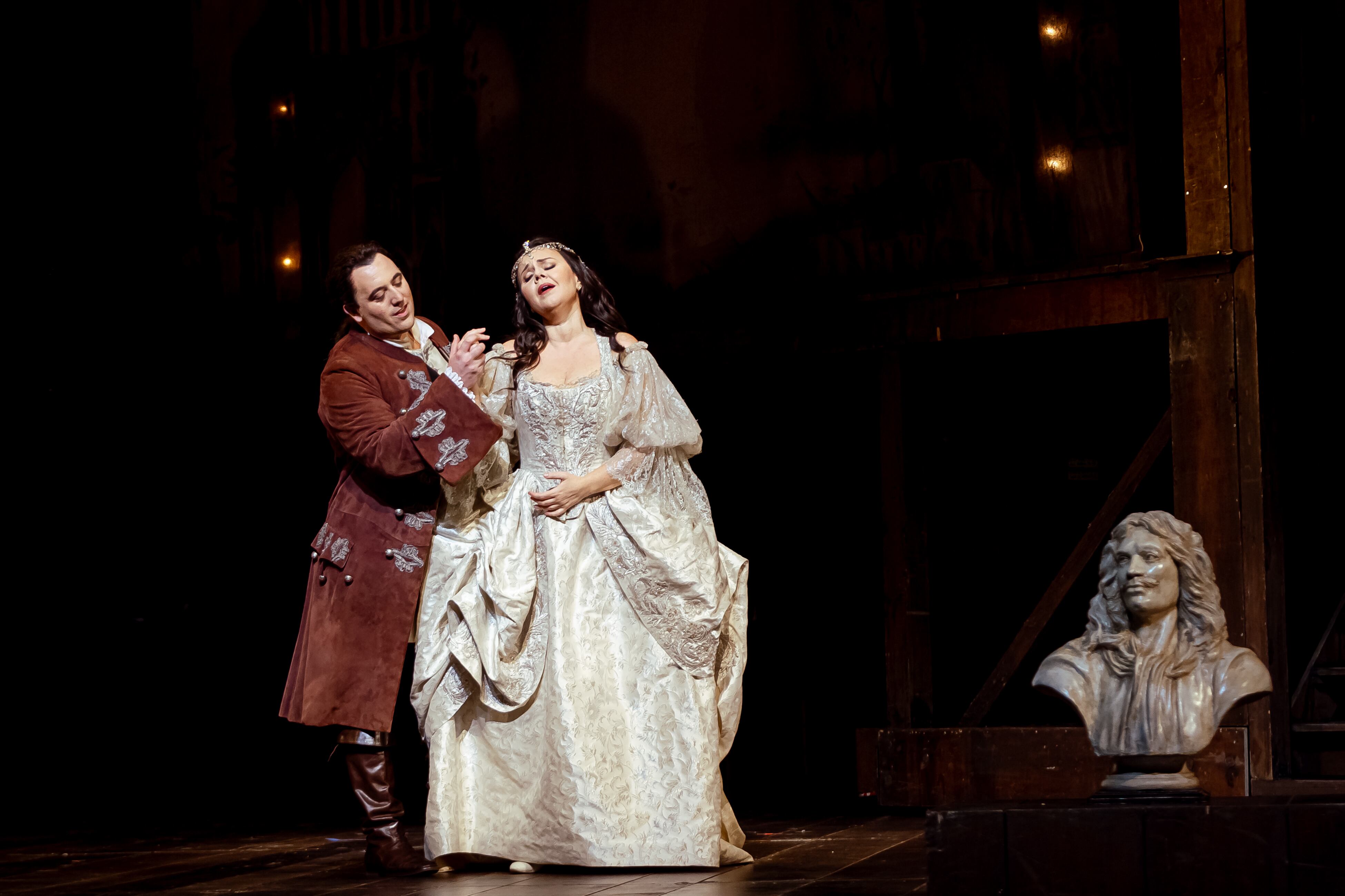 Freddie De Tommaso y Aleksandra Kurzak, en un momento de la obra.