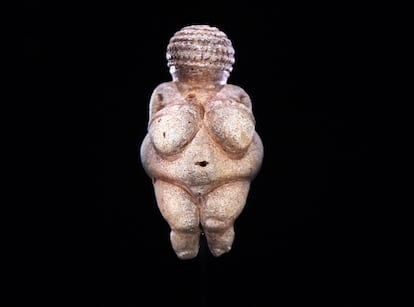La Venus de Willendorf, en el Museo de Historia Natural de Viena (Austria), considerada una obra maestra del Paleolítico, en una foto de 2018.