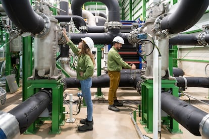 Planta de electrólisis del agua para obtener hidrógeno verde en Puertollano, Ciudad Real, de la compañía Iberdrola.  