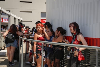 El estadio Metropolitano horas antes del concierto de Stray Kis.