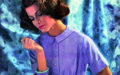 La importancia del color lavanda. Retrato de 1960.