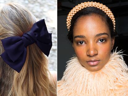 Tocados de Givenchy, Lolita McTisell y Shrimps.