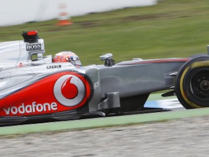 Button, en el Gran Premio de Alemania. 