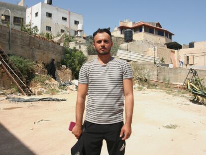 Ahmed Mari, de 27 años, en el pueblo de Kafr Dan, en el norte de Cisjordania, el pasado lunes.