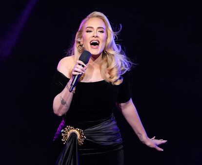 Adele, el pasado noviembre durante uno de los conciertos de su residencia en el Caesars Palace de Las Vegas.
