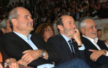 Chaves, Rubalcaba y Griñán.