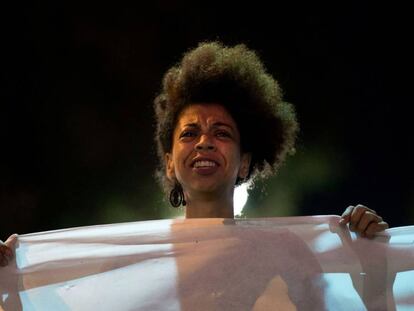 Manifestante no Rio.