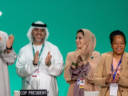 La presidencia de la COP28 aplaude el acuerdo alcanzado este miércoles, en Dubai.