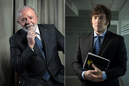 Lula da Silva y Javier Milei