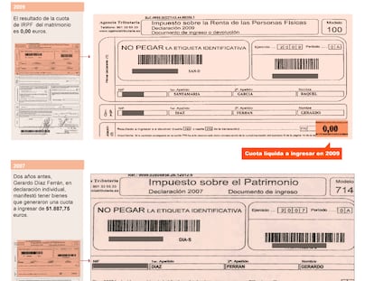 Evolución del patrimonio de Díaz Ferrán en dos años