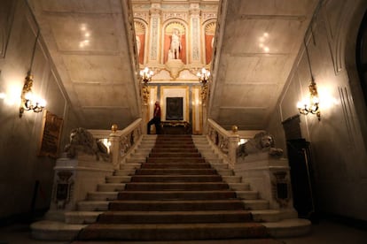 Interior del palacio de Santoña, edificio barroco del siglo XVIII.