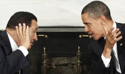Barack Obama, en una reunión con Hosni Mubarak en la Casa Blanca en 2009.