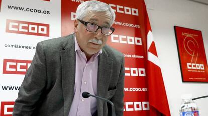 El secretario general de CC OO, Ignacio Fernández Toxo. 