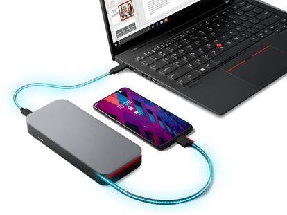 Nueva 'powerbank' Lenovo Go para portátiles y dispositivos móviles.