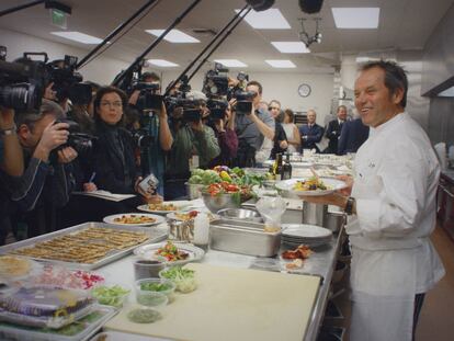 Wolfgang Puck, en una imagen del documental.