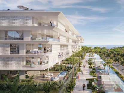 Recreación de uno de los edificios que componen el proyecto Design Hills Dolce&Gabbana Marbella, en una imagen cedida por Sierra Blanca States.