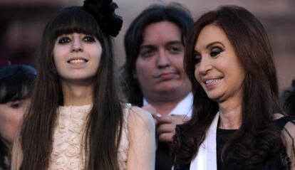 Cristina Fernández de Kirchner y su hija Florencia.