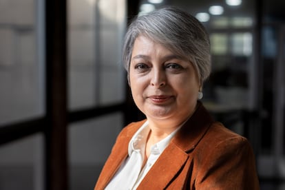 Jeannette Jara durante una entrevista para EL PAÍS. 