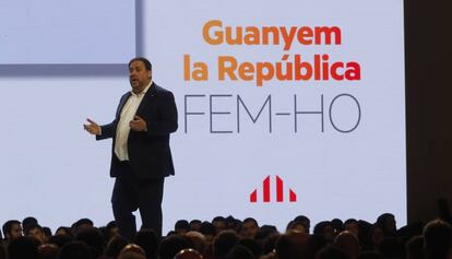 Junqueras, en su intervención.