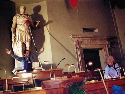 Una imagen de <i>Gente de Roma,</i> de Ettore Scola.