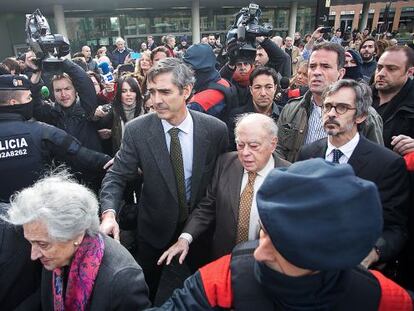 Jordi Pujol i Marta Ferrusola arribant al jutjat dimarts passat.