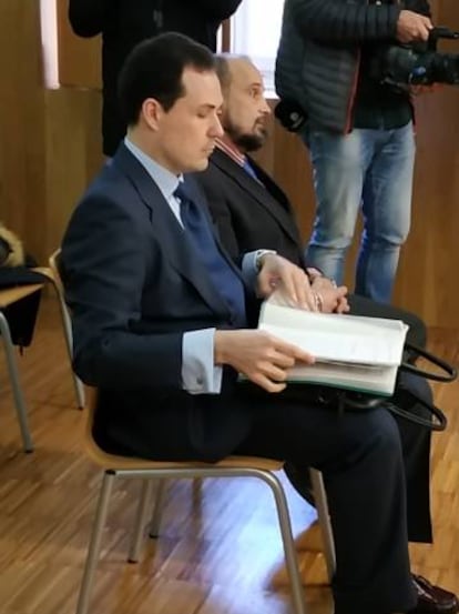 Silvaje Aparisi, durante la primera sesión del juicio en la Audiencia.
