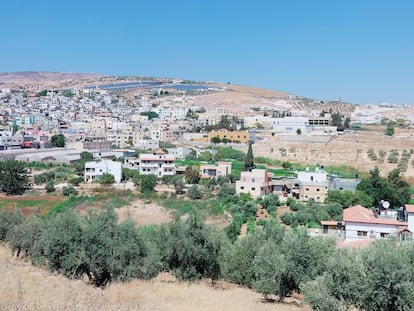 View of the Fara'a refugee camp in the northern West Bank.