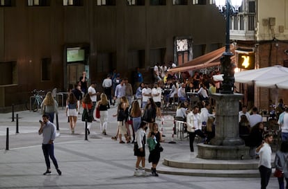 Una calle de Santander el 3 de julio. 