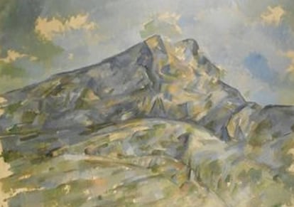 'La Montagne Sainte-Victoire du bosquet du Château Noir' (1904), de Cézanne.