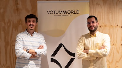 Borja Vera y Alejandro Martí (a la derecha), fundadores de Votum World, en una foto cedida por la empresa.