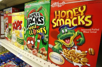 Una caja del cereal 'Honey Smacks' en un mercado en Pensilvania (EE UU)