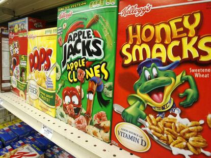 Una caja del cereal 'Honey Smacks' en un mercado en Pensilvania (EE UU)