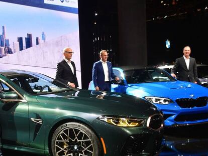 Un evento de presentación de coches de BMW.