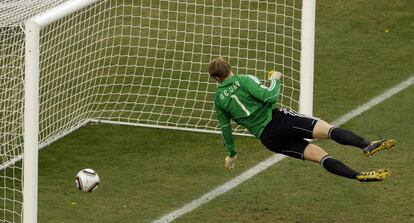 Gol 'fantasma' da Inglaterra contra a Alemanha, na Copa do Mundo de 2010.