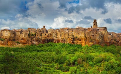 Povo de Pitigliano, na província de Grosseto, na Toscana.