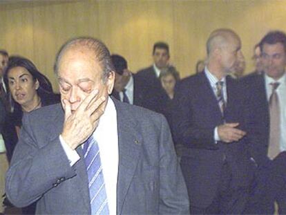 Jordi Pujol se emocionó, algo muy poco habitual en él, el pasado jueves, en un acto multitudinario de despedida como líder de CiU.