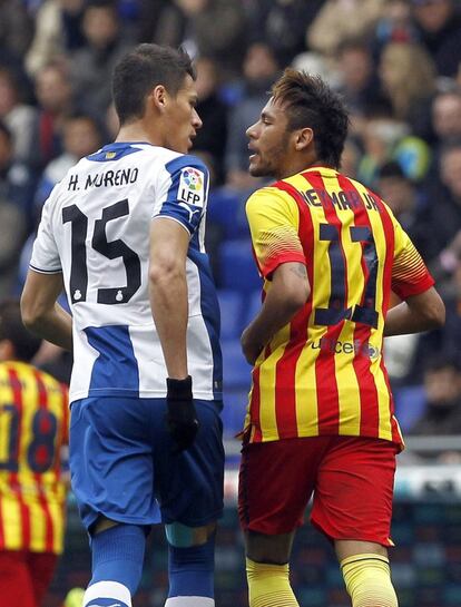 Neymar discute con  Moreno