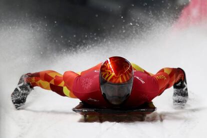 Mirambell, durante un descenso en los últimos Juegos de Invierno en PyeongChang.