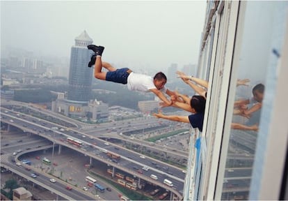 Fotografía realizada en el piso 29 de un rascacielos en Pekín.