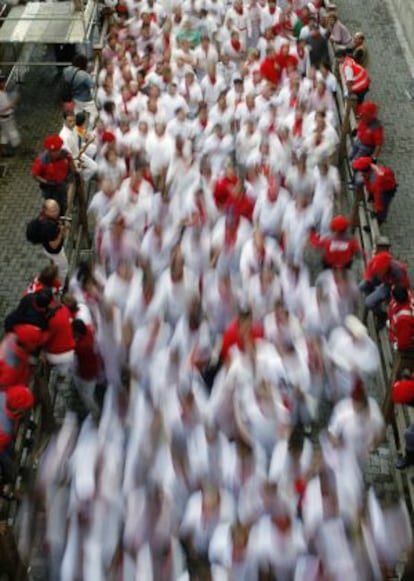 Corredores em Pamplona.