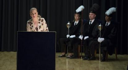 La presidenta regional Cristina Cifuentes inaugura el año académico.