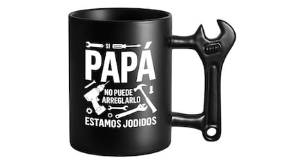 cosas para regalar a tu padre: taza de gran capacidad con mango de dise?o especial.